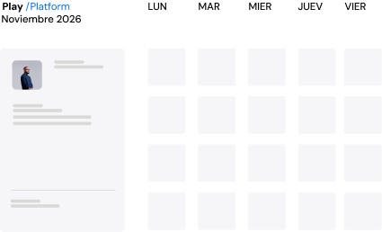 Unified production calendar in PLAY /Platform